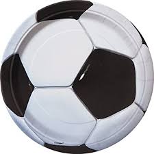 Soccer 7" Paper Plates