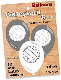 Volleyball 12" Latex Balloons