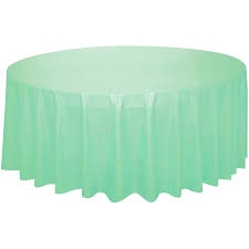 Mint Green 84" Round Tablecover