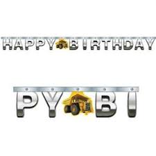 Construction Birthday Banner