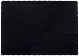 Black Paper Placemats