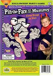 Pin the Face on the Mummy Game