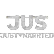 JUST MARREID SILVER BANNER