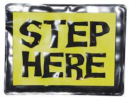 STEP HERE ANIMATRONIC STEP PAD