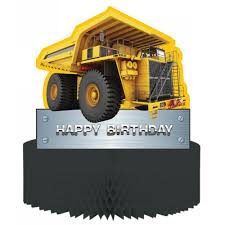 Construction Birthday Centerpiece