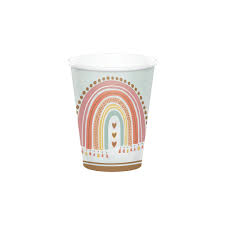 BOHO RAINBOW CUPS 9OZ