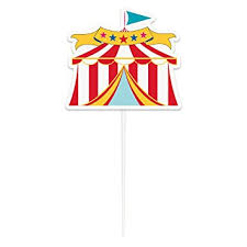 Circus Party Cake Topper