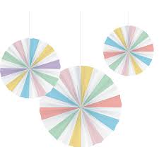 Pastel Paper Fans