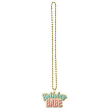 BIRTHDAY BABE BEAD NECKLACE