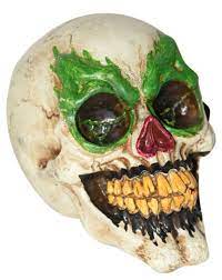 7" PLASTIC CLOWN SKULL