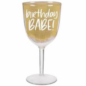 Gold Birthday Babe Goblet