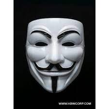 WHITE V FOR VENDETTA MASK