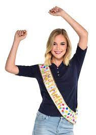 LIGHT UP PARTY TIME POLKA DOT BIRTHDAY SASH