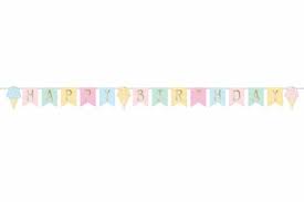 PASTEL ICE CREAM HAPPY BIRTHDAY BANNER