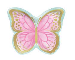BUTTERFLY SHIMMER SHAPED PLATES