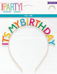 ITS MY BIRTHDAY METAL HEADBAND
