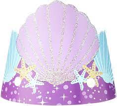 MERMAID SHELL PAPER TIARAS