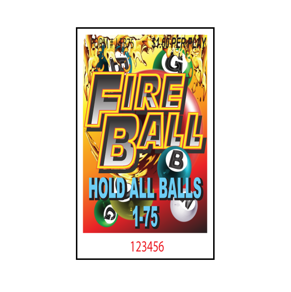 FIREBALL PULL TAB 75 TICKETS