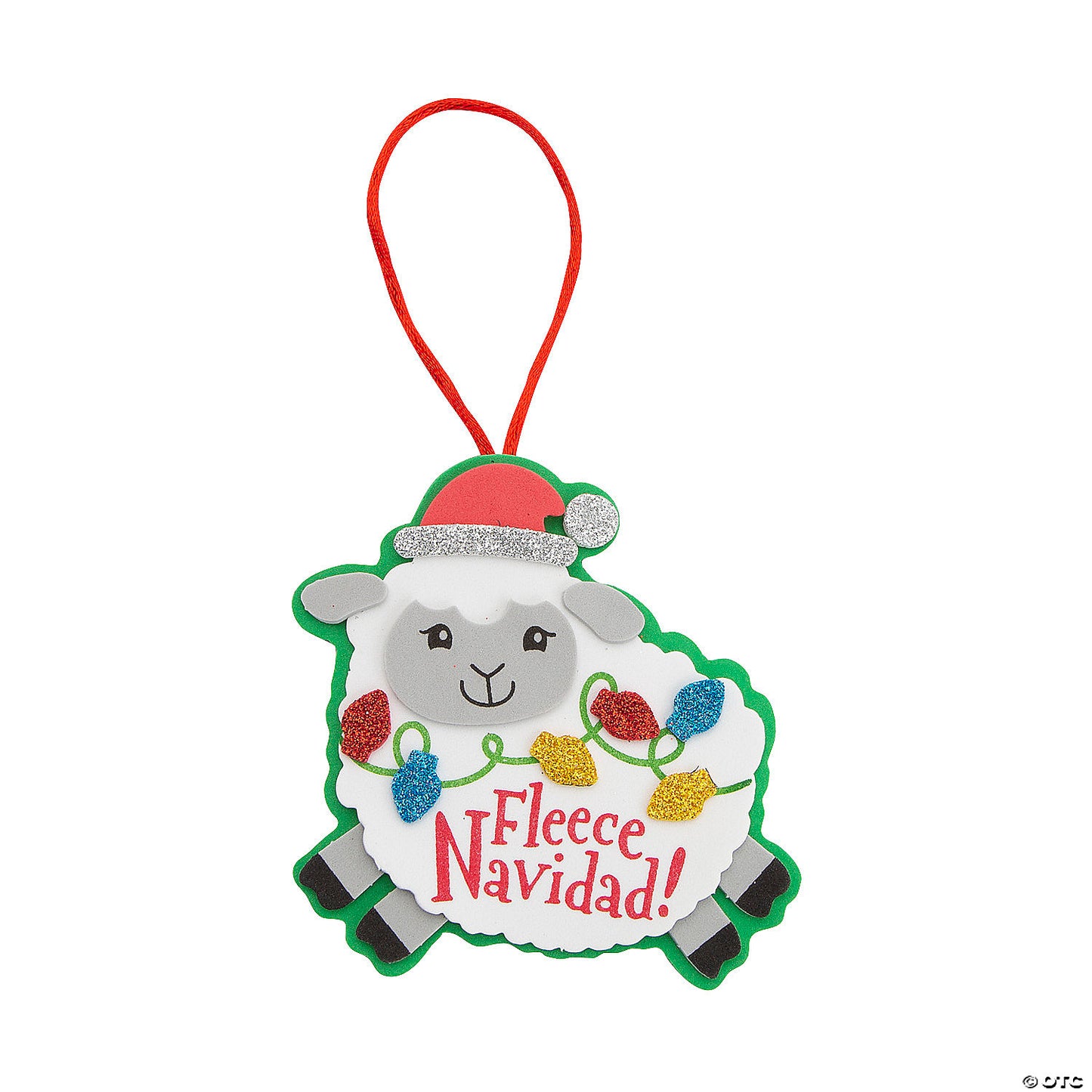 FLEECE NAVIDAD HANGING ORNAMENT CRAFT KIT
