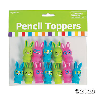EASTER BUNNY PENCIL TOPPERS