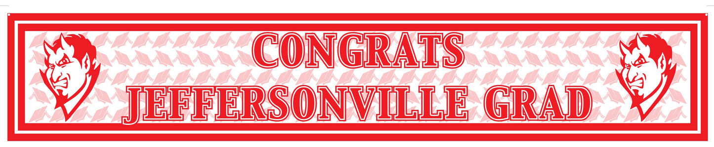 JEFFERSONVILLE HIGH SCHOOL VINYL BANNER