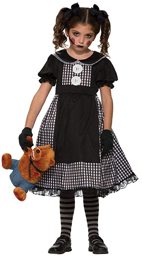DARK RAG DOLL GIRL COSTUME