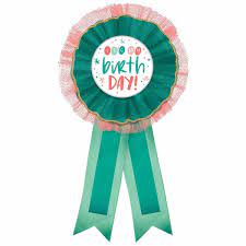 ITS MY BIRTHDAY BUTTON RIBBON