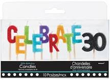 CELEBRATE 30 - CANDLE SET