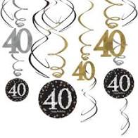 40TH BIRTHDAY WHIRLS - SPARKLING CELEBRATION