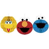 SESAME STREET HONEYCOMB DECORATIONS