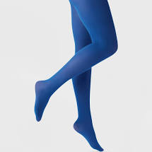 Solid Blue Adult Tights