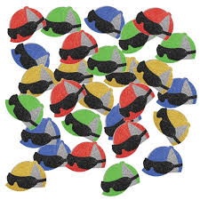 Jockey Helmet Deluxe Sparkle Confetti