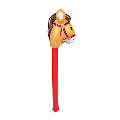 Inflatable Brown Stick Horse