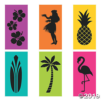 LARGE LUAU POSTER SET