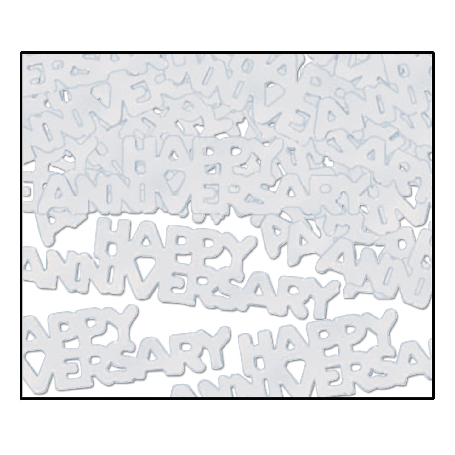 Confetti - Silver Happy Anniversary