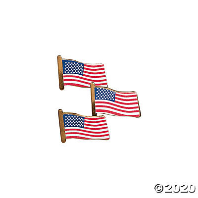 USA Flag Clutch Pins