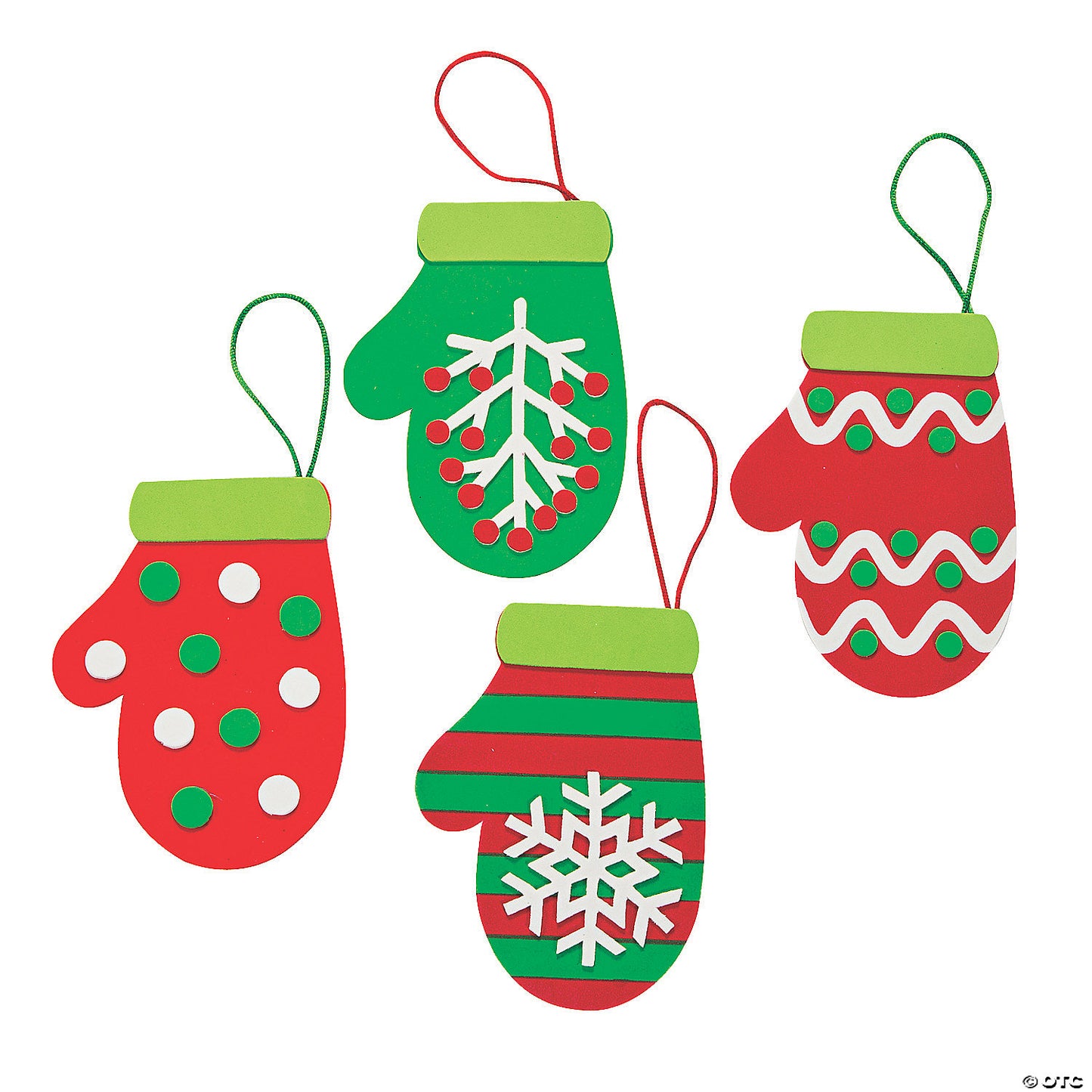CHRISTMAS MITTEN FOAM CRAFT KIT