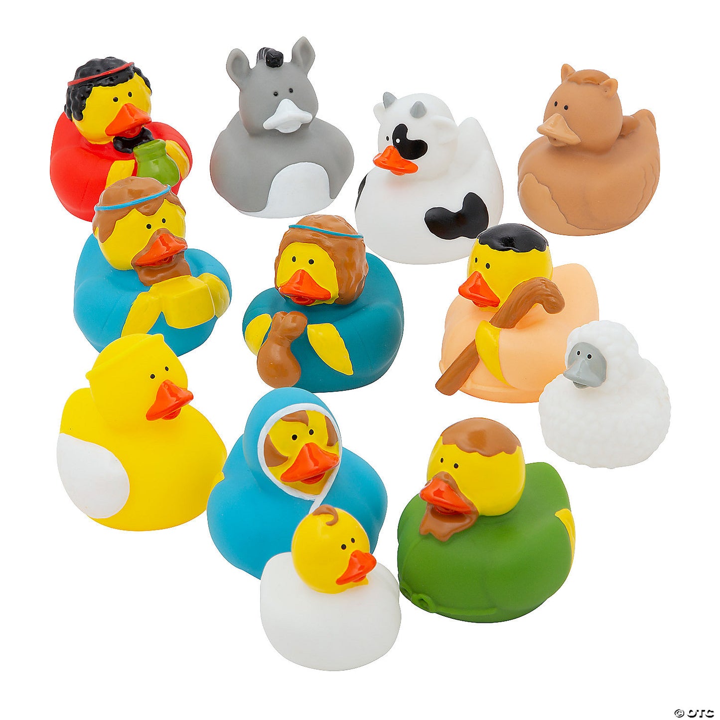 NATIVITY RUBBER DUCKS 12PCS