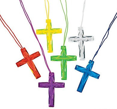 Religious Crystal Cross Necklaces