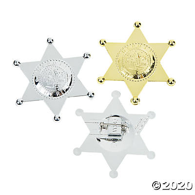 PLASTIC DEPUTY SHERIFF BADGES