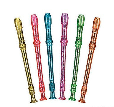 Plastic Glitter Recorders