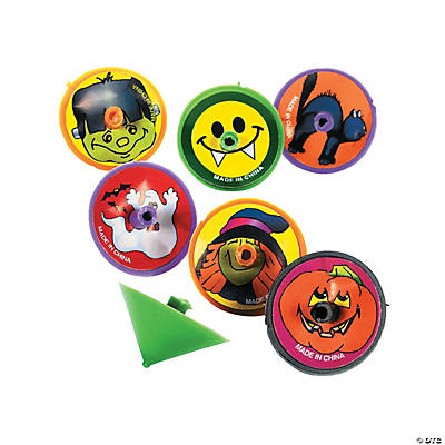 HALLOWEEN SPIN TOPS 144PCS