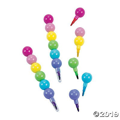 COLORFUL STACKING CRAYONS