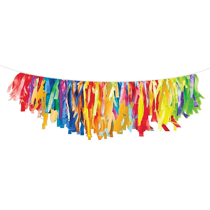 PRIMARY MULTICOLOR FRINGE GARLAND