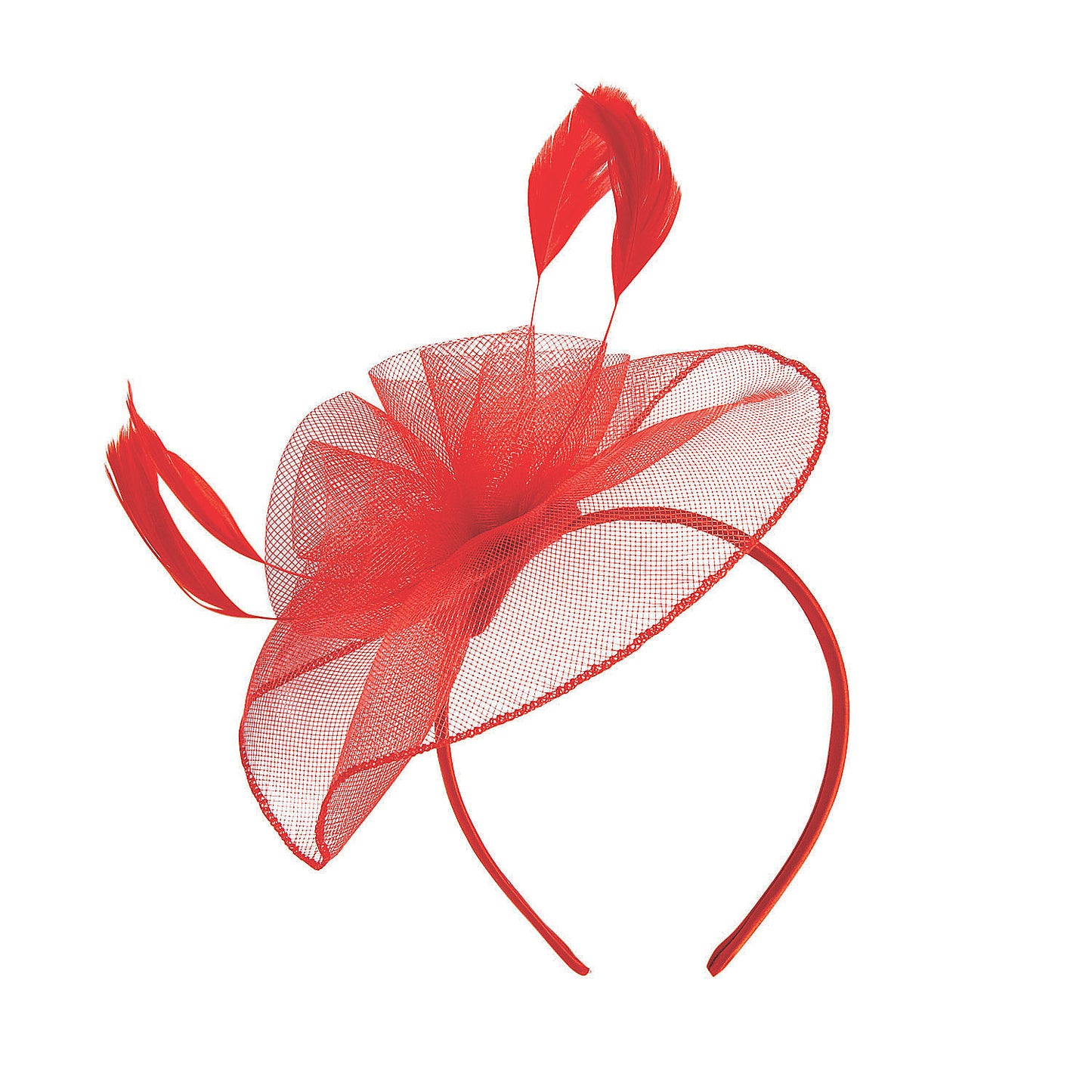 Red Derby Fascinator Headband