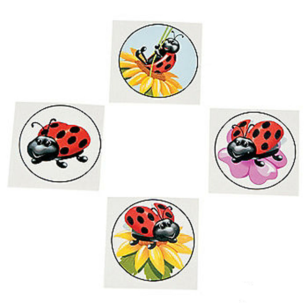 Lady Bug Temporary Tattoos