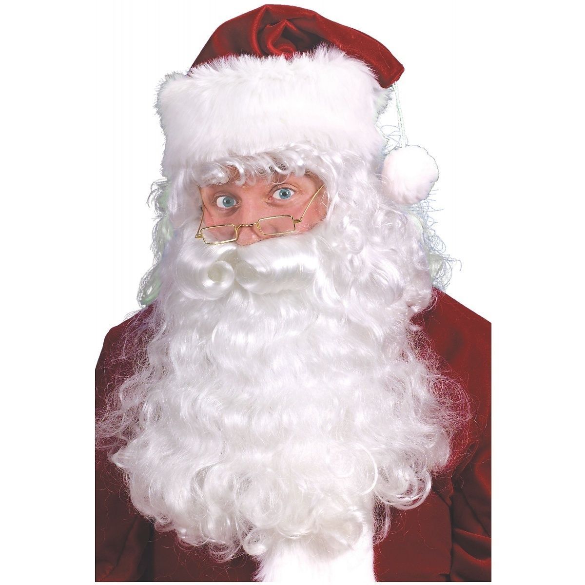 SANTA BEARD AND WIG SET