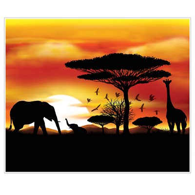 African Safari Insta-Mural
