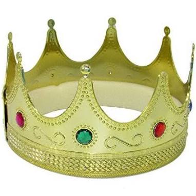 GOLD JEWELED VALUE KINGS CROWN
