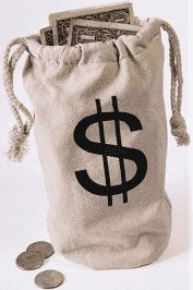 CANVAS PARTY MONEY BAG